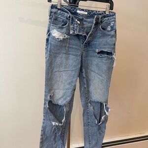 PacSun Light Blue Distressed Boyfriend Jeans